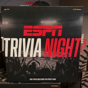 Funko ESPN Trivia Night Board Game - Black and Red